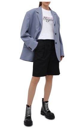 Женская хлопковая футболка MSGM белого цвета по цене 15600 руб., арт. 3042MDM205 217498 | Фото 2 Женская хлопковая футболка MSGM белого цвета, арт. 3042MDM205 217498 | Фото 2