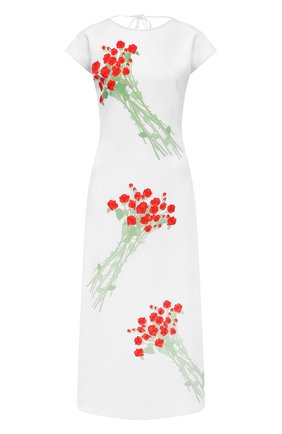 Женское платье BERNADETTE белого цвета по цене 72800 руб., арт. SS21-DRESS-ANN-CRE-1 | Фото 1 Женское платье BERNADETTE белого цвета, арт. SS21-DRESS-ANN-CRE-1 | Фото 1