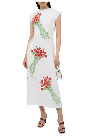 Женское платье BERNADETTE белого цвета по цене 72800 руб., арт. SS21-DRESS-ANN-CRE-1 | Фото 2 Женское платье BERNADETTE белого цвета, арт. SS21-DRESS-ANN-CRE-1 | Фото 2