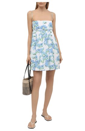 Женское платье BERNADETTE голубого цвета по цене 54950 руб., арт. SS21-SHDRESS-JUL-TAF-1 | Фото 2 Женское платье BERNADETTE голубого цвета, арт. SS21-SHDRESS-JUL-TAF-1 | Фото 2