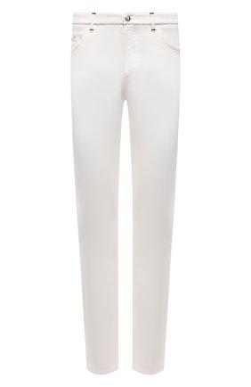 Мужские джинсы ZILLI белого цвета, арт. MCV-00160-WHIT1/S001 | Фото 1 (Кросс-КТ: Деним; Длина (брюки, джинсы): Стандартные; Стили: Кэжуэл; Материал внешний: Хлопок, Деним; Силуэт М (брюки): Прямые)