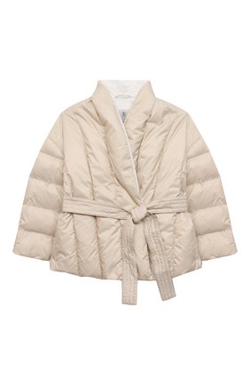 Детская пуховая куртка BRUNELLO CUCINELLI бежевого цвета по цене 71850 руб., арт. BH504J401A | Фото 1 Детская пуховая куртка BRUNELLO CUCINELLI бежевого цвета, арт. BH504J401A | Фото 1 (Материал утеплителя: Пух и перо; Материал подклада: Синтетический материал; Материал внешний: Синтетический материал; Девочки Кросс-КТ: Пуховик-верхняя одежда; Кросс-КТ: Сезон: зима; Ростовка одежда: 4 года | 104 см, 6 лет | 116 см)