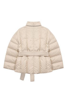 Детская пуховая куртка BRUNELLO CUCINELLI бежевого цвета по цене 71850 руб., арт. BH504J401A | Фото 2 Детская пуховая куртка BRUNELLO CUCINELLI бежевого цвета, арт. BH504J401A | Фото 2 (Материал утеплителя: Пух и перо; Материал подклада: Синтетический материал; Материал внешний: Синтетический материал; Девочки Кросс-КТ: Пуховик-верхняя одежда; Кросс-КТ: Сезон: зима; Ростовка одежда: 4 года | 104 см, 6 лет | 116 см)