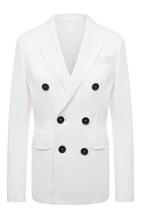 Женский хлопковый жакет DSQUARED2 белого цвета по цене 135000 руб., арт. S72BN0619/S43920 | Фото 1 Женский хлопковый жакет DSQUARED2 белого цвета, арт. S72BN0619/S43920 | Фото 1