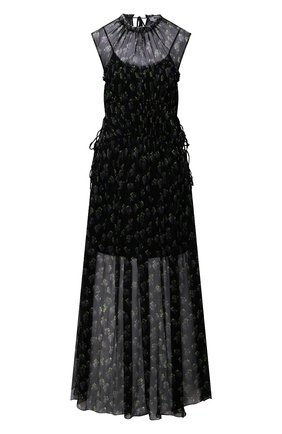 Женское шелковое платье MSGM черного цвета по цене 84800 руб., арт. 3042MDA101 217355 | Фото 1 Женское шелковое платье MSGM черного цвета, арт. 3042MDA101 217355 | Фото 1