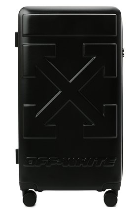 Мужской чемодан OFF-WHITE черного цвета по цене 74600 руб., арт. 0MNG008S21MAT001 | Фото 1 Мужской чемодан OFF-WHITE черного цвета, арт. 0MNG008S21MAT001 | Фото 1