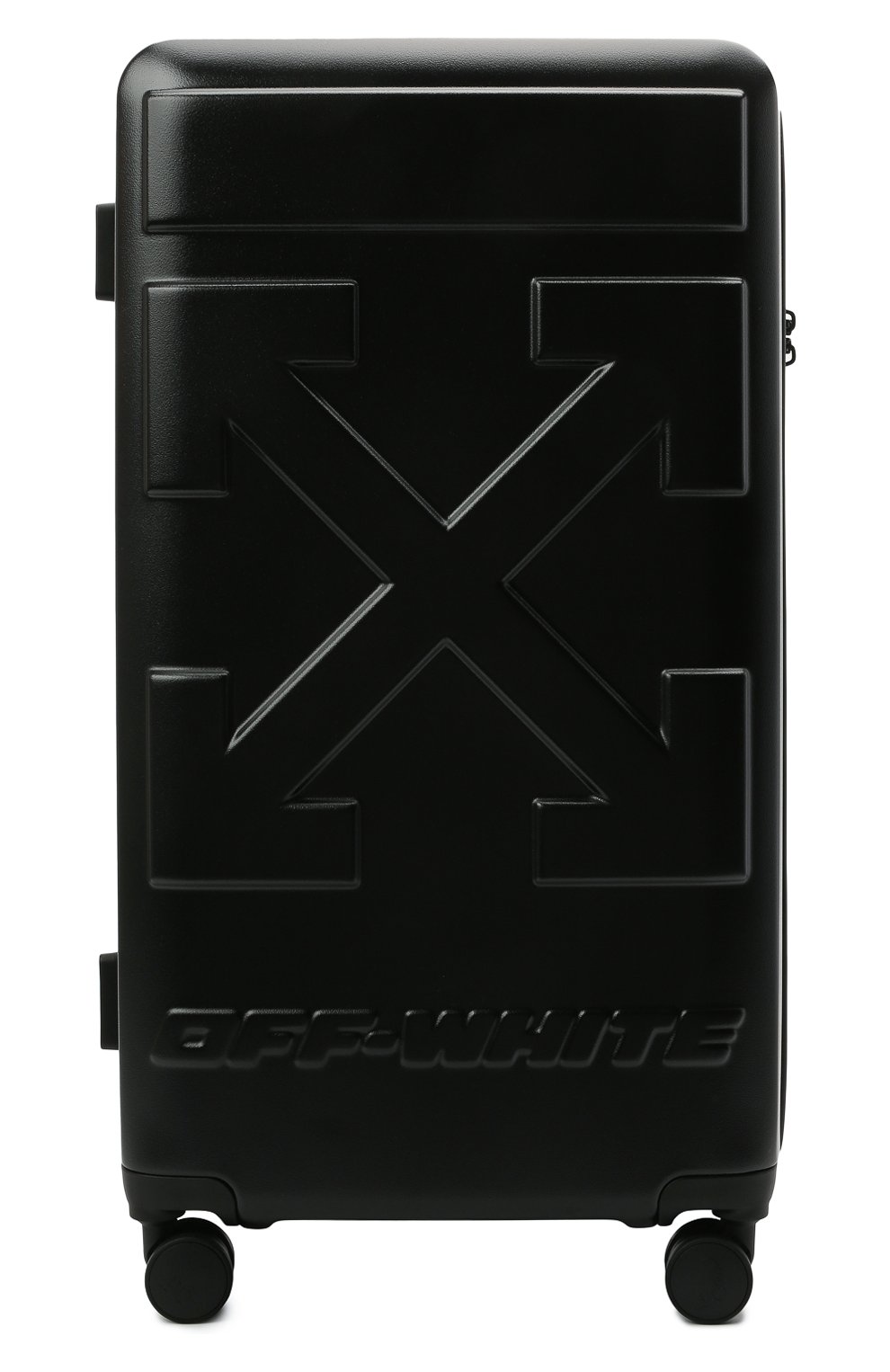 Мужской чемодан OFF-WHITE черного цвета, арт. 0MNG008S21MAT001 | Фото 1 (Материал: Пластик; Размер: large; Ограничения доставки: oversized)