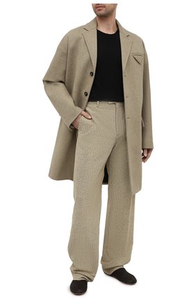 Мужские кожаные слиперы lattice BOTTEGA VENETA темно-коричневого цвета по цене 65900 руб., арт. 661011/V0VB0 | Фото 2 Мужские кожаные слиперы lattice BOTTEGA VENETA темно-коричневого цвета, арт. 661011/V0VB0 | Фото 2