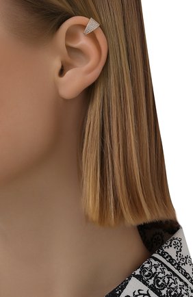 Женские серьга-кафф J-POINT золотого цвета по цене 59400 руб., арт. КФ857.11.100221.12P | Фото 2 Женские серьга-кафф J-POINT золотого цвета, арт. КФ857.11.100221.12P | Фото 2 (Кросс-КТ: моносерьга; Материал: Золото)