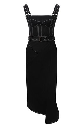 Женское джинсовое платье ALEXANDER MCQUEEN черного цвета по цене 209500 руб., арт. 657834/QMAA6 | Фото 1 Женское джинсовое платье ALEXANDER MCQUEEN черного цвета, арт. 657834/QMAA6 | Фото 1