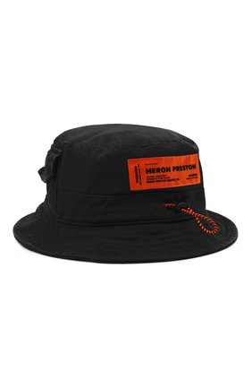 Женская хлопковая панама HERON PRESTON черного цвета по цене 12750 руб., арт. HWLB005R21FAB0011000 | Фото 1 Женская хлопковая панама HERON PRESTON черного цвета, арт. HWLB005R21FAB0011000 | Фото 1