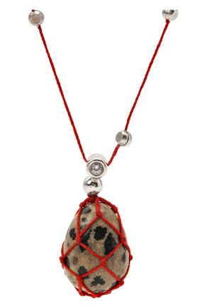 Женская кулон на цепочке BOTTEGA VENETA красного цвета по цене 104000 руб., арт. 651098/VE3F3 | Фото 2 Женская кулон на цепочке BOTTEGA VENETA красного цвета, арт. 651098/VE3F3 | Фото 2 (Материал: Серебро)