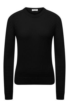 Женский кашемировый свитер SAINT LAURENT черного цвета по цене 89950 руб., арт. 603075/YALJ2 | Фото 1 Женский кашемировый свитер SAINT LAURENT черного цвета, арт. 603075/YALJ2 | Фото 1