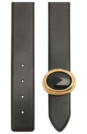 Женский кожаный ремень SAINT LAURENT черного цвета по цене 57350 руб., арт. 658530/2R20W | Фото 2 Женский кожаный ремень SAINT LAURENT черного цвета, арт. 658530/2R20W | Фото 2