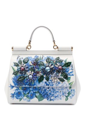 Женская сумка sicily DOLCE & GABBANA голубого цвета по цене 239500 руб., арт. BB6002/B5828 | Фото 1 Женская сумка sicily DOLCE & GABBANA голубого цвета, арт. BB6002/B5828 | Фото 1