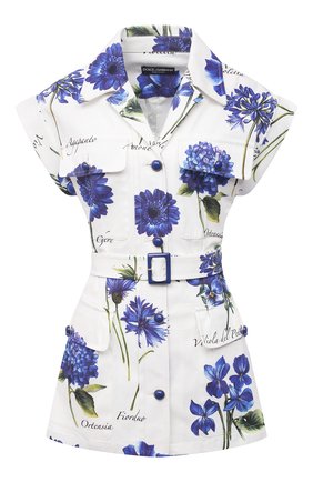 Женский хлопковый жакет DOLCE & GABBANA голубого цвета по цене 184000 руб., арт. I2B87W/GDZAH | Фото 1 Женский хлопковый жакет DOLCE & GABBANA голубого цвета, арт. I2B87W/GDZAH | Фото 1
