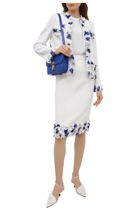 Женский жакет DOLCE & GABBANA белого цвета по цене 309000 руб., арт. I2B88W/FUM6Q | Фото 2 Женский жакет DOLCE & GABBANA белого цвета, арт. I2B88W/FUM6Q | Фото 2 (Случай: Коктейльный; Женское Кросс-КТ: Жакет-одежда; Материал внешний: Хлопок; Материал подклада: Шелк; Стили: Романтичный; 1-2-бортные: Однобортные; Длина (для топов): Стандартные; Рукава: Длинные)