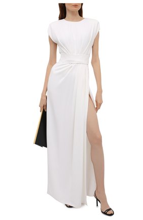 Женское платье DOLCE & GABBANA белого цвета по цене 214500 руб., арт. I6AE9W/FURGQ | Фото 2 Женское платье DOLCE & GABBANA белого цвета, арт. I6AE9W/FURGQ | Фото 2 (Случай: Коктейльный; Материал внешний: Синтетический материал, Вискоза; Рукава: Без рукавов; Стили: Романтичный; Материал подклада: Шелк; Женское Кросс-КТ: Платье-одежда; Длина Ж (юбки, платья, шорты): Макси)