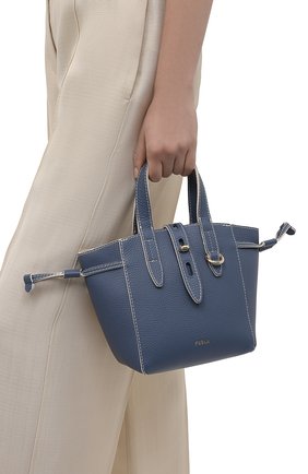 Женский сумка-тоут furla net mini FURLA голубого цвета по цене 28450 руб., арт. BASRFUA/HSF000 | Фото 2 Женский сумка-тоут furla net mini FURLA голубого цвета, арт. BASRFUA/HSF000 | Фото 2