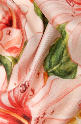 Женский шелковый платок CASABLANCA розового цвета по цене 25500 руб., арт. AS21-SCARF-002 KAPALIA | Фото 2 Женский шелковый платок CASABLANCA розового цвета, арт. AS21-SCARF-002 KAPALIA | Фото 2