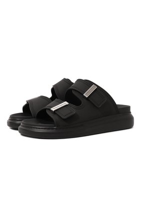 Женские шлепанцы ALEXANDER MCQUEEN черного цвета по цене 29200 руб., арт. 658063/W4Q51 | Фото 1 Женские шлепанцы ALEXANDER MCQUEEN черного цвета, арт. 658063/W4Q51 | Фото 1