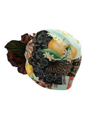 Женская шелковая чалма DOLCE & GABBANA разноцветного цвета по цене 83950 руб., арт. FH524Z/FPAG3 | Фото 2 Женская шелковая чалма DOLCE & GABBANA разноцветного цвета, арт. FH524Z/FPAG3 | Фото 2