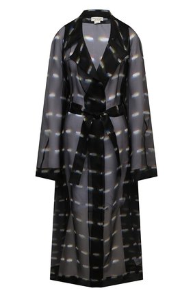 Женский шелковый плащ DRIES VAN NOTEN черного цвета по цене 149000 руб., арт. 211-10238-2085 | Фото 1 Женский шелковый плащ DRIES VAN NOTEN черного цвета, арт. 211-10238-2085 | Фото 1