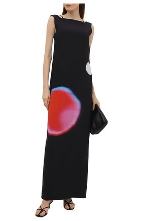 Женское шелковое платье DRIES VAN NOTEN черного цвета по цене 199500 руб., арт. 211-11072-2091 | Фото 2 Женское шелковое платье DRIES VAN NOTEN черного цвета, арт. 211-11072-2091 | Фото 2