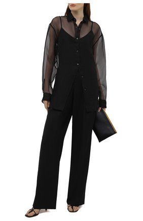 Женская шелковая рубашка DRIES VAN NOTEN черного цвета по цене 63350 руб., арт. 211-10748-2360 | Фото 2 Женская шелковая рубашка DRIES VAN NOTEN черного цвета, арт. 211-10748-2360 | Фото 2
