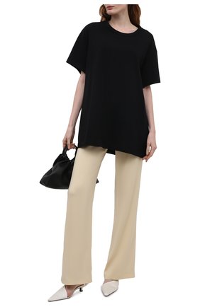 Женская хлопковая футболка YOHJI YAMAMOTO черного цвета по цене 19150 руб., арт. FD-T06-072 | Фото 2 Женская хлопковая футболка YOHJI YAMAMOTO черного цвета, арт. FD-T06-072 | Фото 2