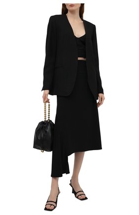 Женская юбка из вискозы и шелка JIL SANDER черного цвета по цене 86150 руб., арт. JSWS356205-WS390702 | Фото 2 Женская юбка из вискозы и шелка JIL SANDER черного цвета, арт. JSWS356205-WS390702 | Фото 2 (Материал подклада: Шелк; Материал внешний: Вискоза; Женское Кросс-КТ: Юбка-одежда; Стили: Романтичный; Длина Ж (юбки, платья, шорты): Миди, Макси)
