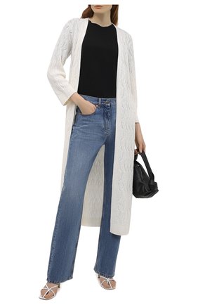 Женский кардиган из льна и шелка LORO PIANA белого цвета по цене 225000 руб., арт. FAL5855 | Фото 2 Женский кардиган из льна и шелка LORO PIANA белого цвета, арт. FAL5855 | Фото 2 (Материал внешний: Шелк, Лен; Стили: Романтичный; Женское Кросс-КТ: кардиган-трикотаж; Рукава: Длинные; Длина (для топов): Удлиненные)