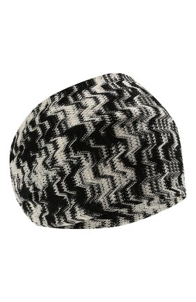 Женская повязка на голову MISSONI черно-белого цвета по цене 16100 руб., арт. MDS00098/BR00CP | Фото 1 Женская повязка на голову MISSONI черно-белого цвета, арт. MDS00098/BR00CP | Фото 1