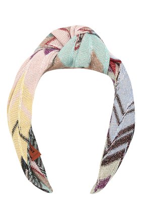 Женский ободок для волос MISSONI разноцветного цвета по цене 31150 руб., арт. MDS00309/BR00DR | Фото 1 Женский ободок для волос MISSONI разноцветного цвета, арт. MDS00309/BR00DR | Фото 1
