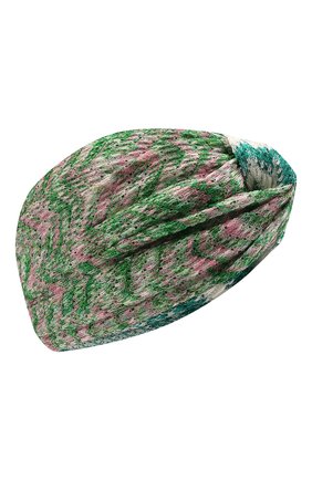 Женская повязка на голову MISSONI зеленого цвета по цене 26950 руб., арт. MDS00385/BR00DY | Фото 1 Женская повязка на голову MISSONI зеленого цвета, арт. MDS00385/BR00DY | Фото 1