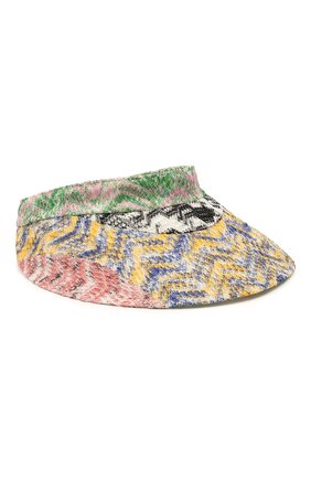 Женский козырек MISSONI разноцветного цвета по цене 34300 руб., арт. MDS00400/BR00DY | Фото 1 Женский козырек MISSONI разноцветного цвета, арт. MDS00400/BR00DY | Фото 1