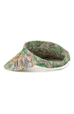 Женский козырек MISSONI разноцветного цвета по цене 34300 руб., арт. MDS00400/BR00DY | Фото 2 Женский козырек MISSONI разноцветного цвета, арт. MDS00400/BR00DY | Фото 2