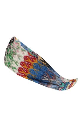 Женская повязка на голову MISSONI разноцветного цвета, арт. MMS00001/BR00E3 | Фото 2 (Материал: Текстиль, Вискоза)