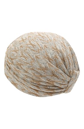 Женская тюрбан MISSONI серого цвета по цене 27950 руб., арт. MMS00011/BR00DI | Фото 2 Женская тюрбан MISSONI серого цвета, арт. MMS00011/BR00DI | Фото 2