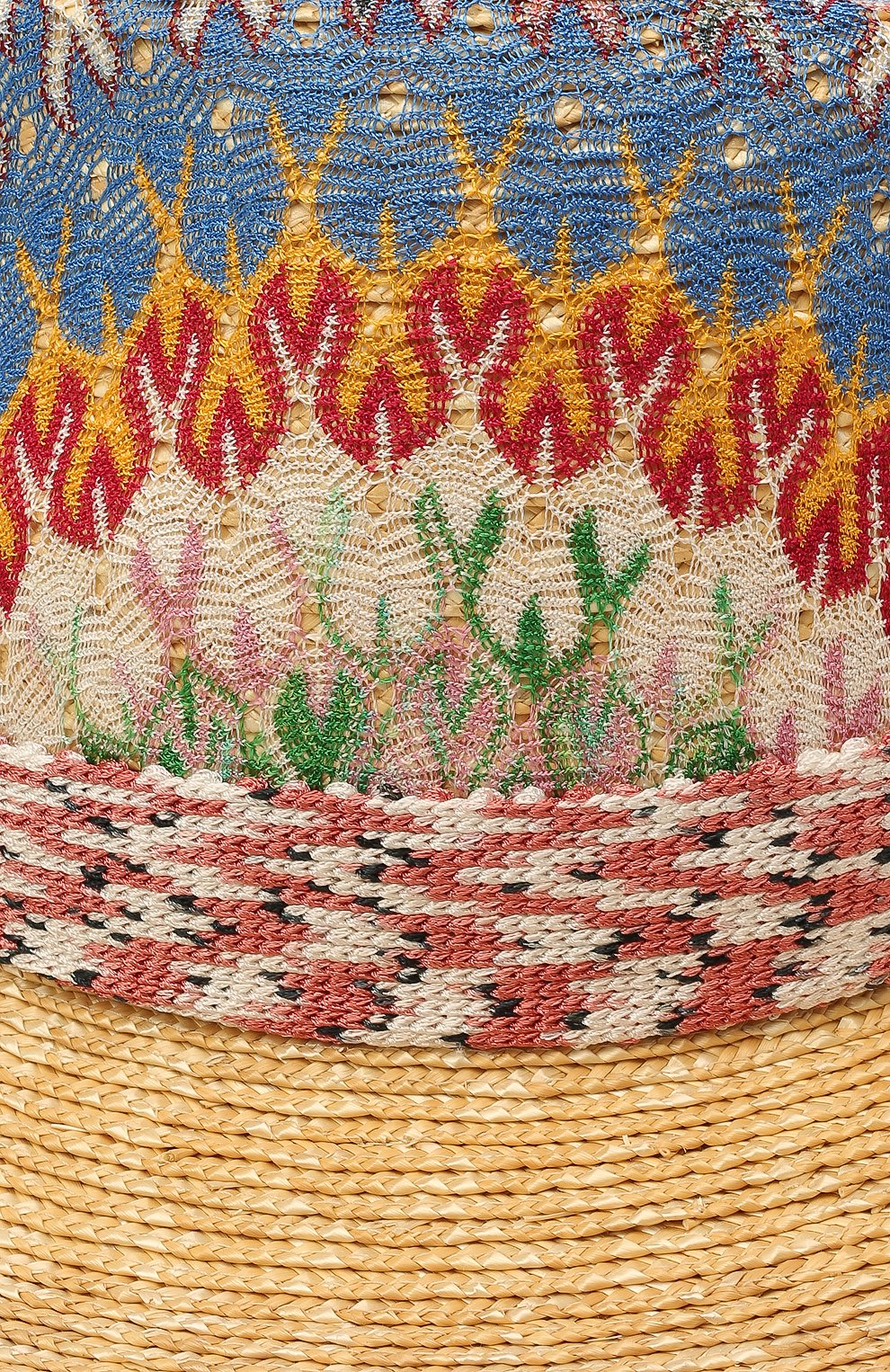 Женская соломенная шляпа MISSONI разноцветного цвета по цене 41950 руб., арт. MMS00071/BR00E3 | Фото 3 Женская соломенная шляпа MISSONI разноцветного цвета, арт. MMS00071/BR00E3 | Фото 3 (Материал: Растительное волокно)