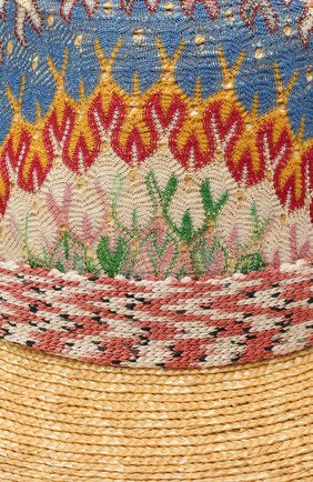 Женская соломенная шляпа MISSONI разноцветного цвета по цене 41950 руб., арт. MMS00071/BR00E3 | Фото 3 Женская соломенная шляпа MISSONI разноцветного цвета, арт. MMS00071/BR00E3 | Фото 3 (Материал: Растительное волокно)
