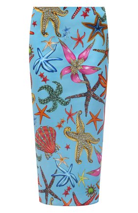 Женская юбка из вискозы VERSACE голубого цвета по цене 62150 руб., арт. A89253/1F01134 | Фото 1 Женская юбка из вискозы VERSACE голубого цвета, арт. A89253/1F01134 | Фото 1 (Стили: Романтичный; Материал внешний: Вискоза; Длина Ж (юбки, платья, шорты): До колена, Миди; Женское Кросс-КТ: Юбка-одежда, Юбка-карандаш; Материал подклада: Вискоза)