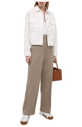 Женские кожаные кеды portofino DOLCE & GABBANA белого цвета по цене 66800 руб., арт. CK1863/A0542 | Фото 2 Женские кожаные кеды portofino DOLCE & GABBANA белого цвета, арт. CK1863/A0542 | Фото 2