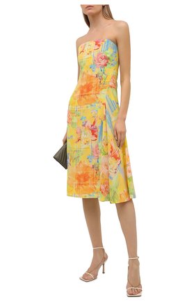 Женское шелковое платье RALPH LAUREN желтого цвета по цене 215500 руб., арт. 290845456 | Фото 2 Женское шелковое платье RALPH LAUREN желтого цвета, арт. 290845456 | Фото 2