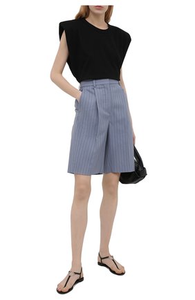 Женские кожаные сандалии cassandra SAINT LAURENT черного цвета по цене 62150 руб., арт. 657908/2V700 | Фото 2 Женские кожаные сандалии cassandra SAINT LAURENT черного цвета, арт. 657908/2V700 | Фото 2