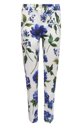 Женские хлопковые брюки DOLCE & GABBANA голубого цвета по цене 83700 руб., арт. I3C26W/GDZAG | Фото 1 Женские хлопковые брюки DOLCE & GABBANA голубого цвета, арт. I3C26W/GDZAG | Фото 1