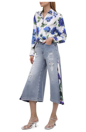Женские джинсы DOLCE & GABBANA голубого цвета по цене 142000 руб., арт. I3C34W/G902M | Фото 2 Женские джинсы DOLCE & GABBANA голубого цвета, арт. I3C34W/G902M | Фото 2