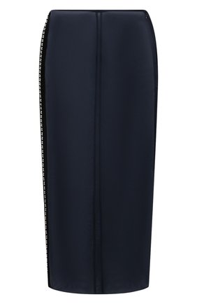 Женская шелковая юбка JIL SANDER темно-синего цвета по цене 89950 руб., арт. JSWS356480-WS282500 | Фото 1 Женская шелковая юбка JIL SANDER темно-синего цвета, арт. JSWS356480-WS282500 | Фото 1 (Стили: Гламурный; Женское Кросс-КТ: Юбка-одежда; Материал внешний: Шелк; Длина Ж (юбки, платья, шорты): Миди)