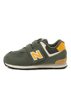 Детские кроссовки 574 hook and loop NEW BALANCE хаки цвета по цене 5410 руб., арт. IV574MP2/M | Фото 2 Детские кроссовки 574 hook and loop NEW BALANCE хаки цвета, арт. IV574MP2/M | Фото 2
