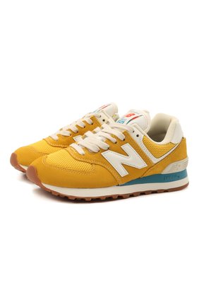 Детские кроссовки 574 vintage brights NEW BALANCE желтого цвета по цене 11730 руб., арт. ML574HB2/D | Фото 1 Детские кроссовки 574 vintage brights NEW BALANCE желтого цвета, арт. ML574HB2/D | Фото 1